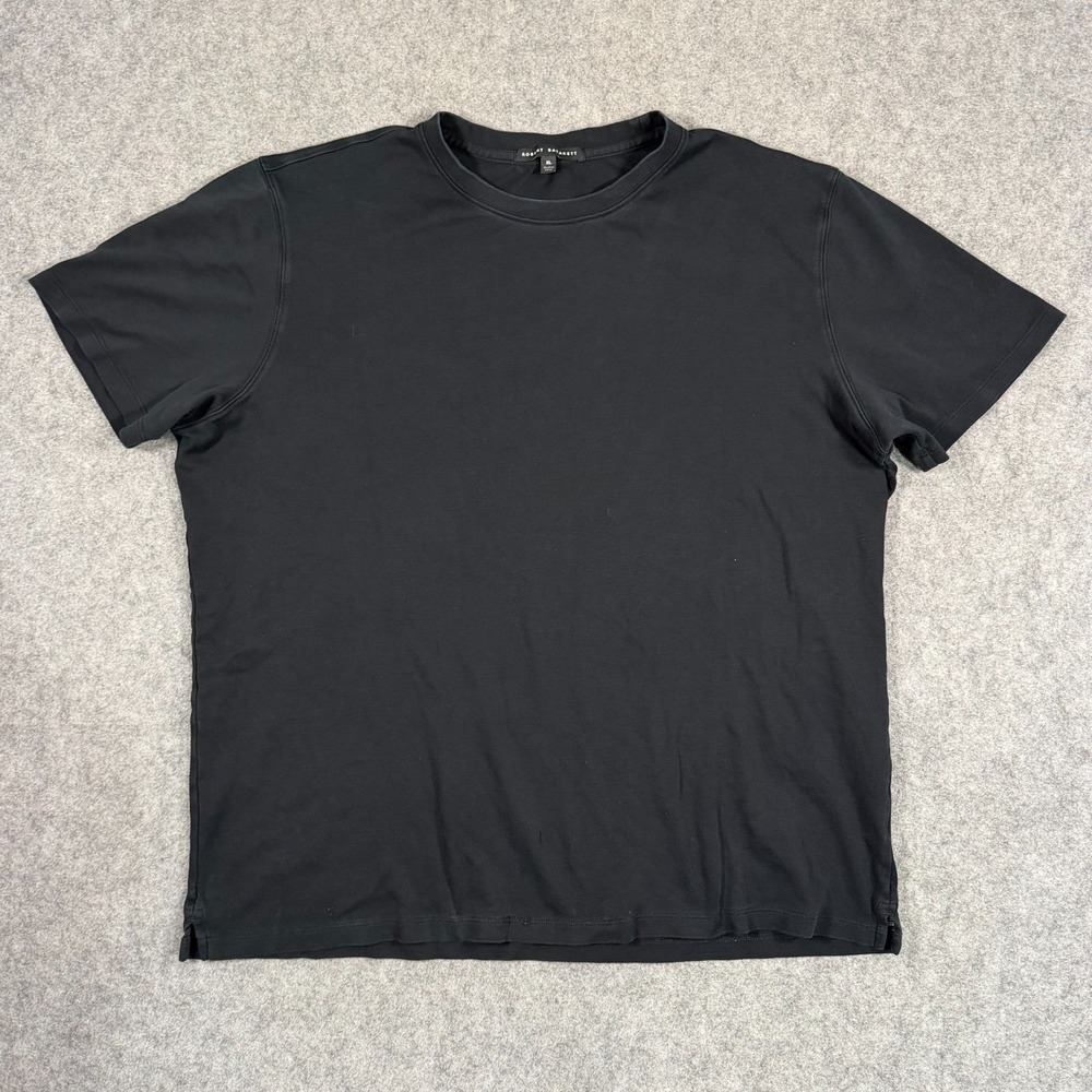 Robert Barakett Black Short Sleeve Crew Neck Pima Cotton T-Shirt Men's Size XL